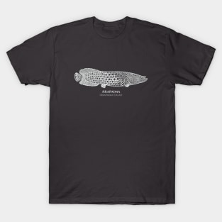 Arapaima with Common and Scientific Names - fish design for fisherman T-Shirt